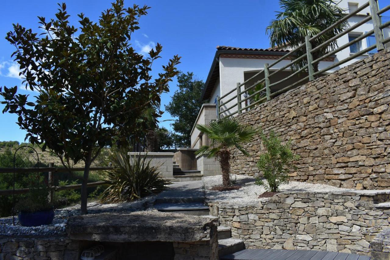 Chambre Au Calme Avec Spa Privatif Gratuit Sud Aveyron Les Palmiers Des Causses Saint-Rome-de-Tarn Exterior photo